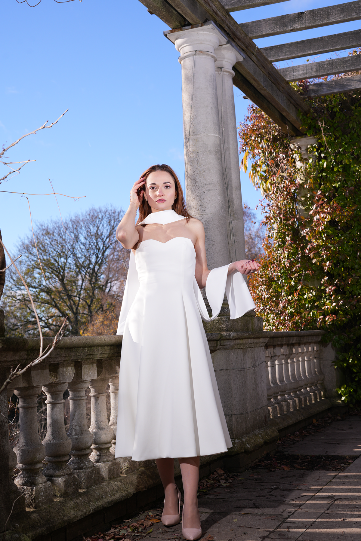 Signature Westbourne Dress (White)