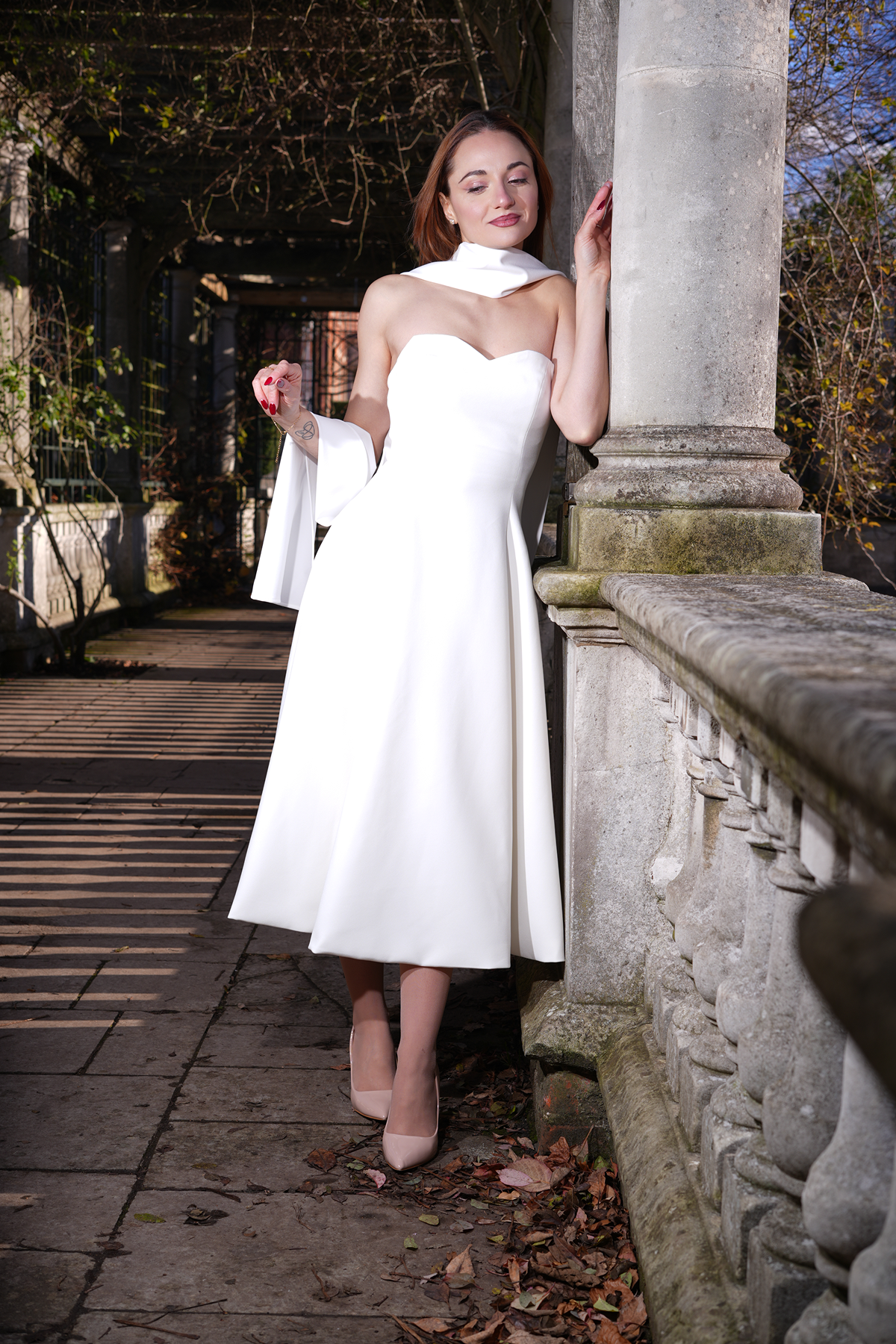 Signature Westbourne Dress (White)